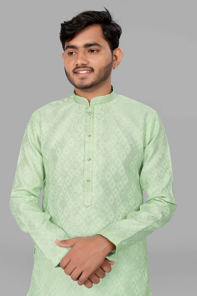 Pintex jacquard 1 Mens Kurta Pajama Manufacturers